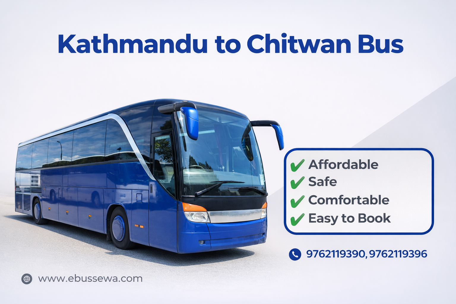 Kathmandu to Chitwan Bus - Ebussewa Blog